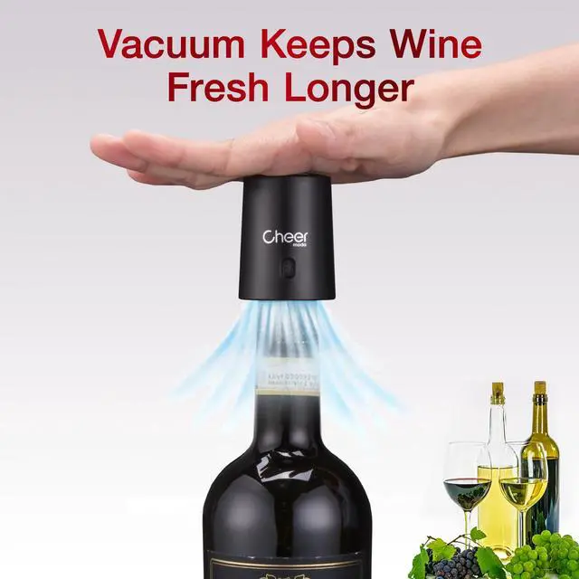 Alt view image 2 of 7 - Vacuum Wine Stopper with Date Display 7DayWine Preservation Stopper, Silicone Wine Cap & ABS, French Design, 4Colors (Green-JS15-FBA)