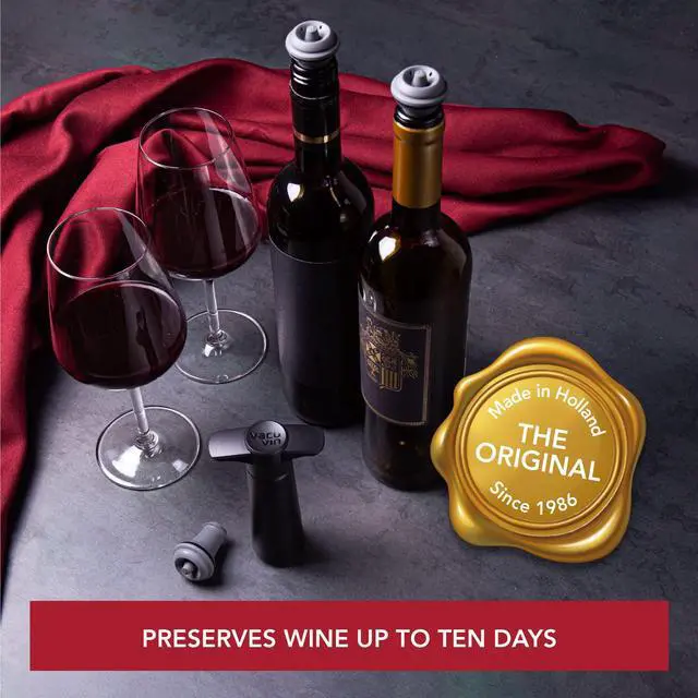 Alt view image 2 of 7 - Wine Saver Vacuum Stoppers Airtight Seal for Opened Wine Bottles Preserves Wine Freshness Up to 10 Days Food Grade Rubber Easy to Use Perfect for Every Occasion Set of 6 Gray