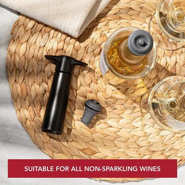 Alt view image 5 of 7 - Wine Saver Vacuum Stoppers Airtight Seal for Opened Wine Bottles Preserves Wine Freshness Up to 10 Days Food Grade Rubber Easy to Use Perfect for Every Occasion Set of 6 Gray