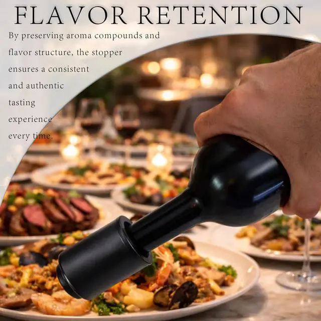 Alt view image 4 of 7 - Reusable Vacuum Wine Bottle Stoppers, Airtight Wine Preserver Corks, Freshness-Sealing Wine Savers, Ideal Holiday Gift for Wine Enthusiasts