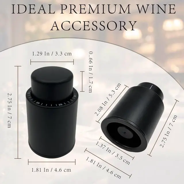Alt view image 2 of 7 - Reusable Vacuum Wine Bottle Stoppers, Airtight Wine Preserver Corks, Freshness-Sealing Wine Savers, Ideal Holiday Gift for Wine Enthusiasts