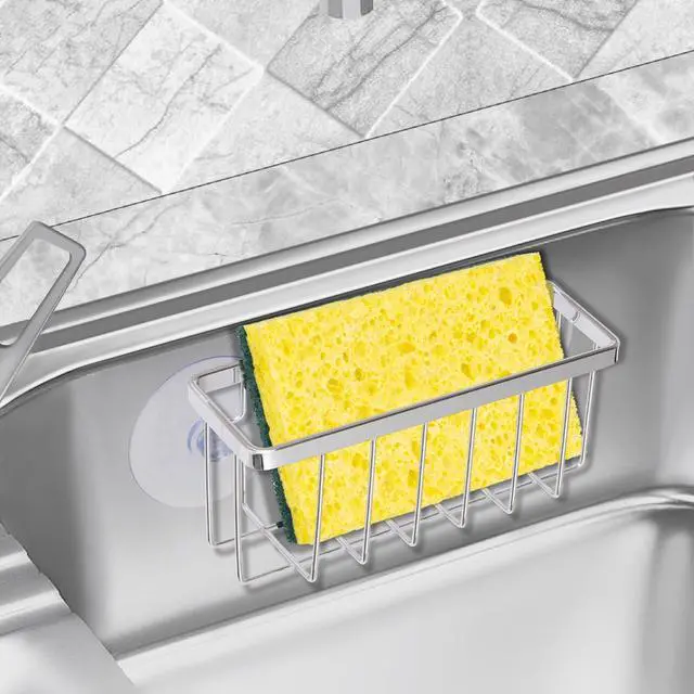 Alt view image 3 of 5 - Chrome Sink Caddy - Sponge Holder for Dish, Kitchen & Sink