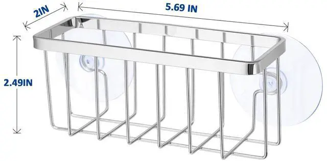 Alt view image 2 of 5 - Chrome Sink Caddy - Sponge Holder for Dish, Kitchen & Sink
