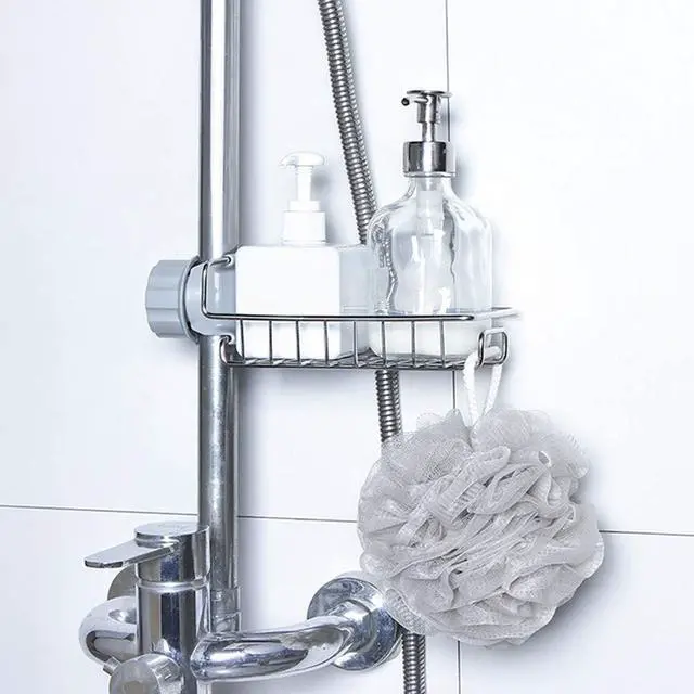 Alt view image 3 of 7 - Sink Caddy Organizer, Stainless Steel Faucet Storage Rack Sponge Holder for Kitchen Accessories(Silver)