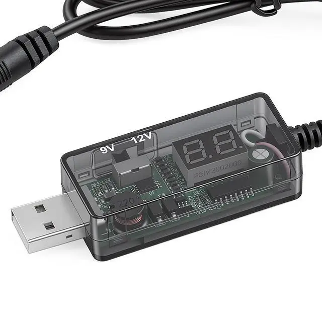 Alt view image 3 of 7 - Universal USB to DC 9V 12V Charging Cable, DC 5.5x2.1mm Plug Jack Charging Cable with 10 Connector for Toys, Watches, Speaker, Camera, Table Lamp, Monitor, Phones, LED Light Strip, Router
