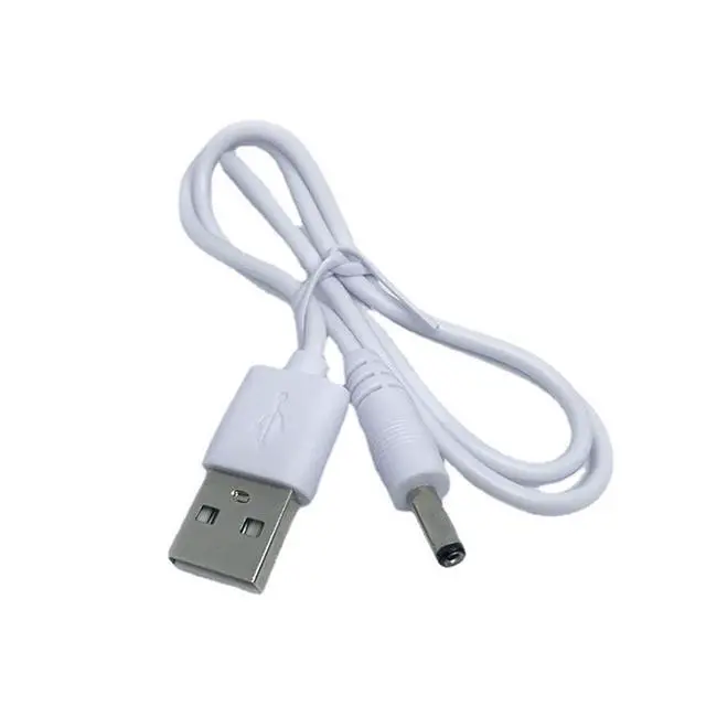 Alt view image 4 of 4 - USB to DC 3.5mm Cable 1.5ft/0.5m, DC 5V Power Cord USB to DC 3.5mm x 1.35mm Barrel Jack Adapter Connector Plug Charging Cable (White)
