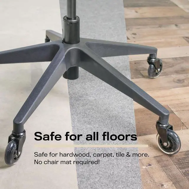 Alt view image 5 of 7 - Office Chair Wheels - Replacement Rubber Wheels - Universal Fit 3 Inch Casters, Heavy-Duty Chair Casters, Noise Free, Fits 98% Chair