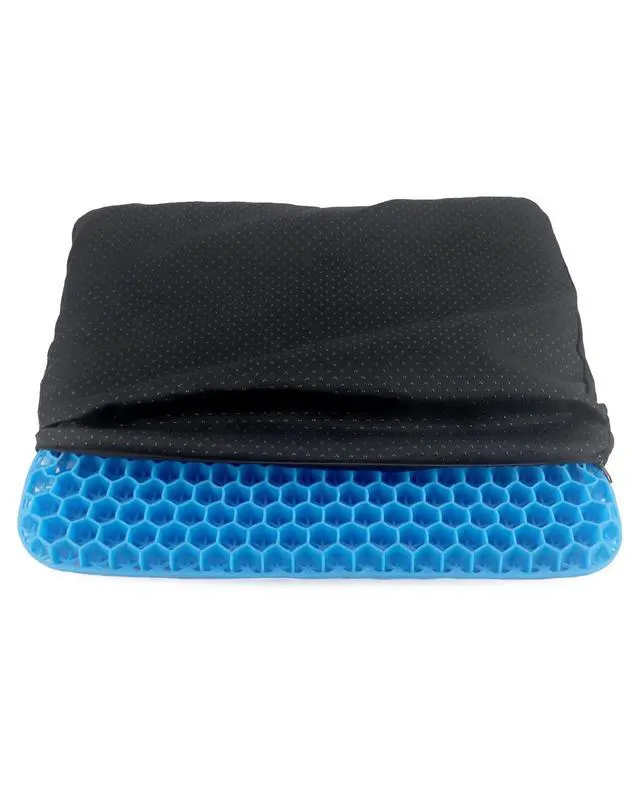 Alt view image 7 of 7 - Gel Seat Cushion, Gel Cushion, Cool & Breathable & Non-Slip for Car, Office, Home, Wheelchair (Blue, 40 x 35 x 3.2 cm)