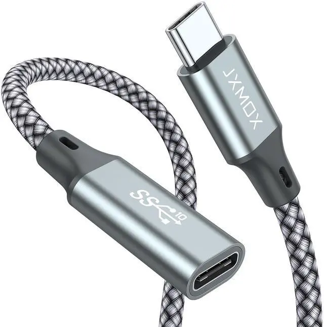 Main image of USB C Extension Cable (3.3Ft/1m/10Gbps), USB 3.2 Type C 3.1 Male to Female Extension 100W/5A Charging & Sync for USBC Hub/PSVR2/iPhone 15 16 17 pro max/MacBook Air M2 Pro/iPad/Mag Safe Charger