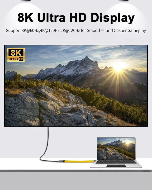 Alt view image 5 of 7 - Short USB C Extension Cable 40Gbps, USB Type C Male to Female Extender Cord PD 100W, USB C Extender Cable Short Support 8K Video and Data Sync for Thunderbolt, Tablet, Phone, 5Inch
