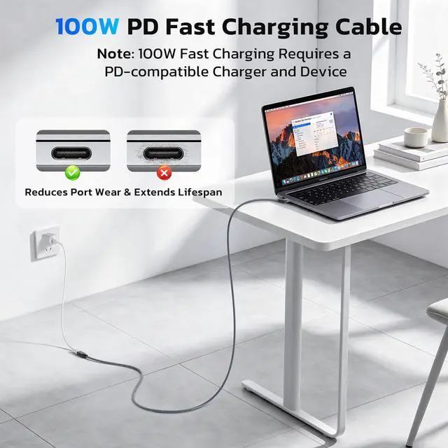Alt view image 3 of 7 - Right Angle USB C Extension Cable 0.66FT,90 Degree Type C 3.2 Gen2 Female to Male Extender Short Cord,L Shape Thunderbolt 3 Lead for iPhone 17e 16 15,iPad Air,Nintendo Switch,Samsung Galaxy S26