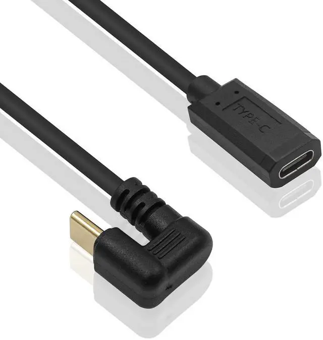 Alt view image 2 of 7 - USB Type C Extension Cable 6ft, U Shape USB C 10Gbps 60W USB 3.1 Type C Male to Female Cable, 180 Degree Type C Extender for Smartphone, MacBook