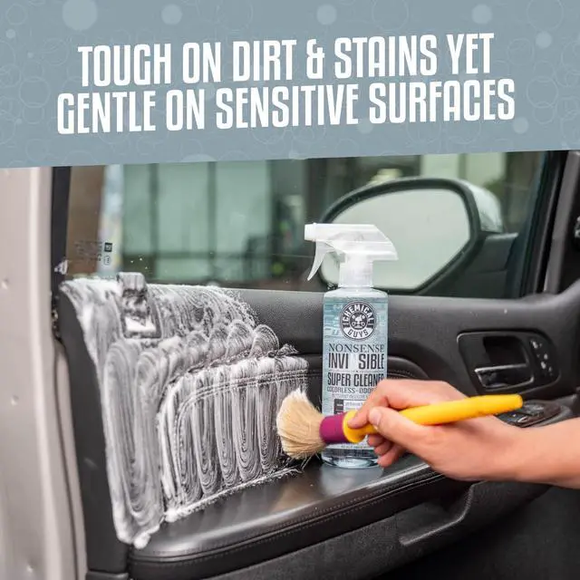 Alt view image 3 of 7 - Nonsense, Odorless Cleaner For Car Interior and Exterior All Purpose Cleaning Spray for Vinyl, Rubber, Plastic, Carpet, Upholstery, and Engine Bays Foaming Deep Cleaning Formula 16 oz