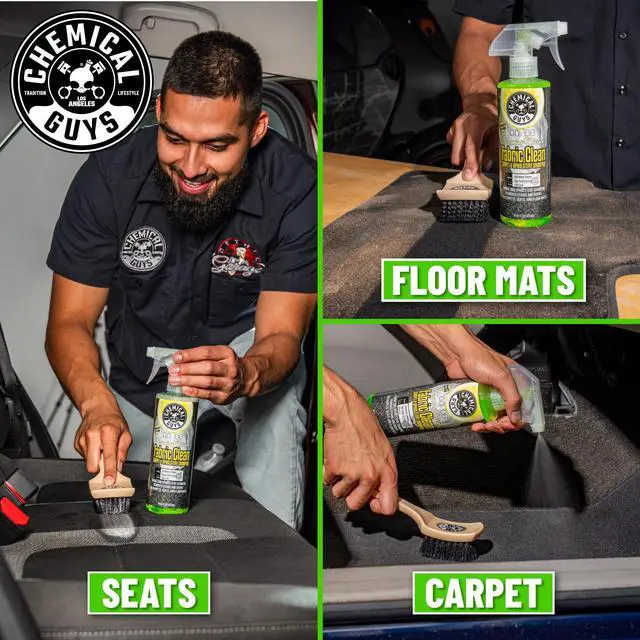 Alt view image 3 of 6 - Foaming Citrus Fabric Clean Carpet & Upholstery Cleaner - Car Carpet Cleaner Spray for Seats and Floor Mats, Removes Stains &Odors, Safe for Cars, Home and Office, 16 oz Citrus Scent