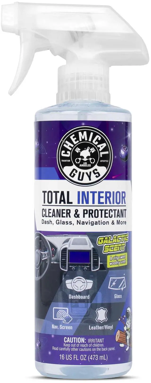 Main image of Total Interior Cleaner & Protectant - (16 oz) All-in-One Car Interior Cleaner for Dash, Seats, Carpet, Glass, Vinyl, Leather, and Plastic - Galactic Scent