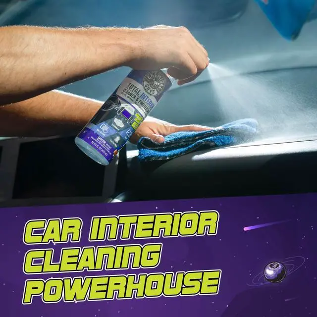 Alt view image 2 of 5 - Total Interior Cleaner & Protectant - (16 oz) All-in-One Car Interior Cleaner for Dash, Seats, Carpet, Glass, Vinyl, Leather, and Plastic - Galactic Scent