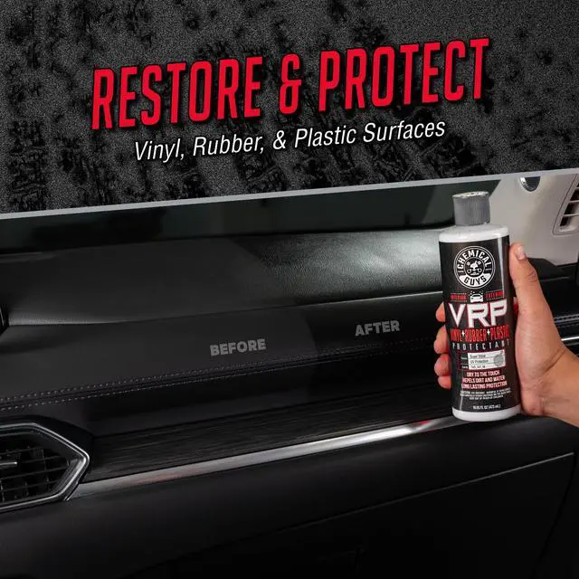 Alt view image 2 of 6 - VRP Vinyl, Rubber, and Plastic Dressing - Tire Dressing, Non-Greasy, Dry-to-the-Touch Shine for Tires, Trim, and More, Safe for Cars, Trucks, SUVs, RVs & More - 16 oz