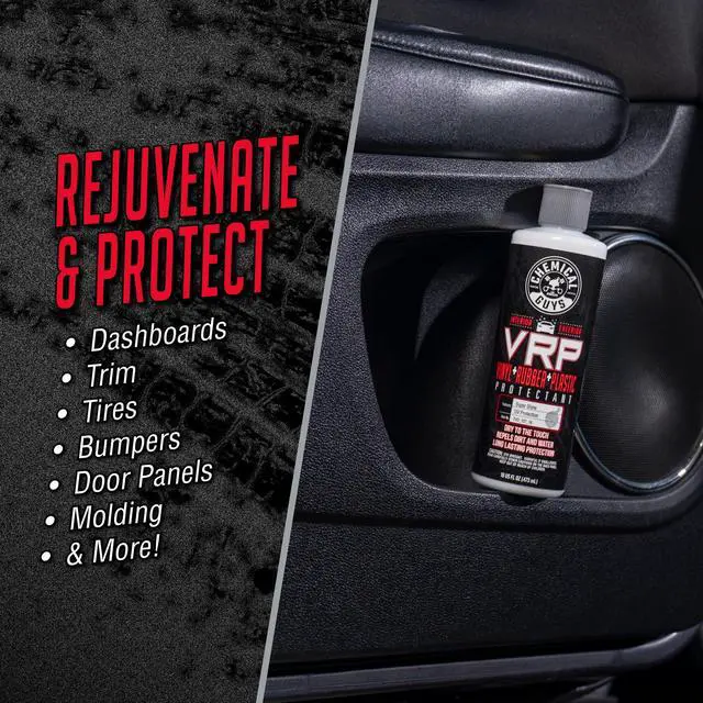 Alt view image 4 of 6 - VRP Vinyl, Rubber, and Plastic Dressing - Tire Dressing, Non-Greasy, Dry-to-the-Touch Shine for Tires, Trim, and More, Safe for Cars, Trucks, SUVs, RVs & More - 16 oz