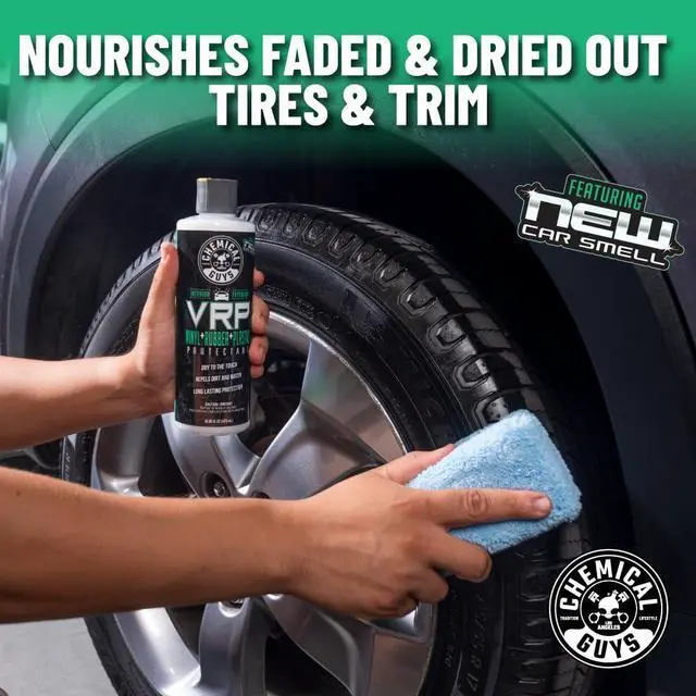 Alt view image 6 of 6 - VRP Vinyl, Rubber and Plastic Protectant, Super Shine Dressing for Tires, Trim and More, Safe for Cars, Trucks, SUVs, & More (16 Fl oz) - New Car Scent
