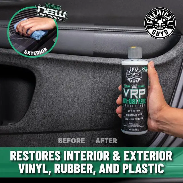 Alt view image 3 of 6 - VRP Vinyl, Rubber and Plastic Protectant, Super Shine Dressing for Tires, Trim and More, Safe for Cars, Trucks, SUVs, & More (16 Fl oz) - New Car Scent