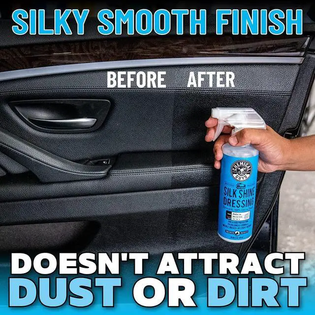 Alt view image 5 of 6 - Silk Shine Tire and Trim Dressing and Protectant Non-Greasy Vinyl, Plastic & Rubber Spray, Plastic Restorer for Cars Restores Shine for Cars, Trucks, Motorcycles, RVs, 16 fl oz