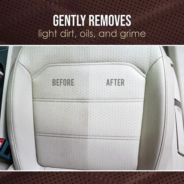 Alt view image 6 of 7 - VentRight Perforated Leather Cleaner and Conditioner Deep Cleaning Leather Cleaner for Ventilated Seats with Added Protection Removes Dirt, Oils, Residue and Grime 16 oz
