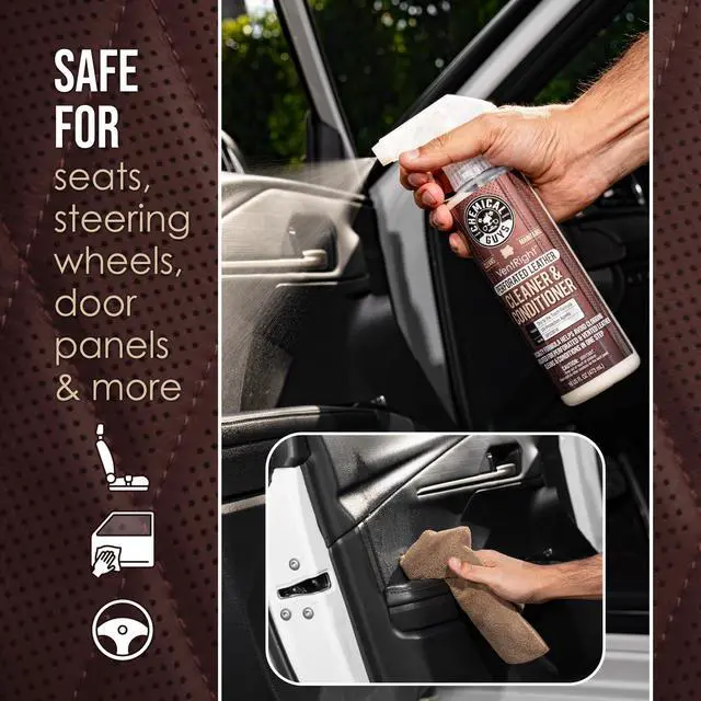 Alt view image 5 of 7 - VentRight Perforated Leather Cleaner and Conditioner Deep Cleaning Leather Cleaner for Ventilated Seats with Added Protection Removes Dirt, Oils, Residue and Grime 16 oz
