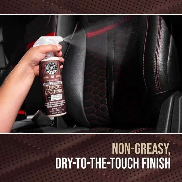Alt view image 4 of 7 - VentRight Perforated Leather Cleaner and Conditioner Deep Cleaning Leather Cleaner for Ventilated Seats with Added Protection Removes Dirt, Oils, Residue and Grime 16 oz