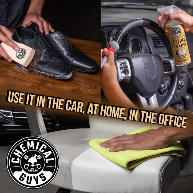 Alt view image 4 of 5 - Leather Cleaner and Conditioner Kit - 2 Bottles (4 oz Each), Car Cleaner and Conditioner, Safely Cleans & Conditions Leather Car Interiors, Furniture, Shoes, Boots, Bags, Apparel & More