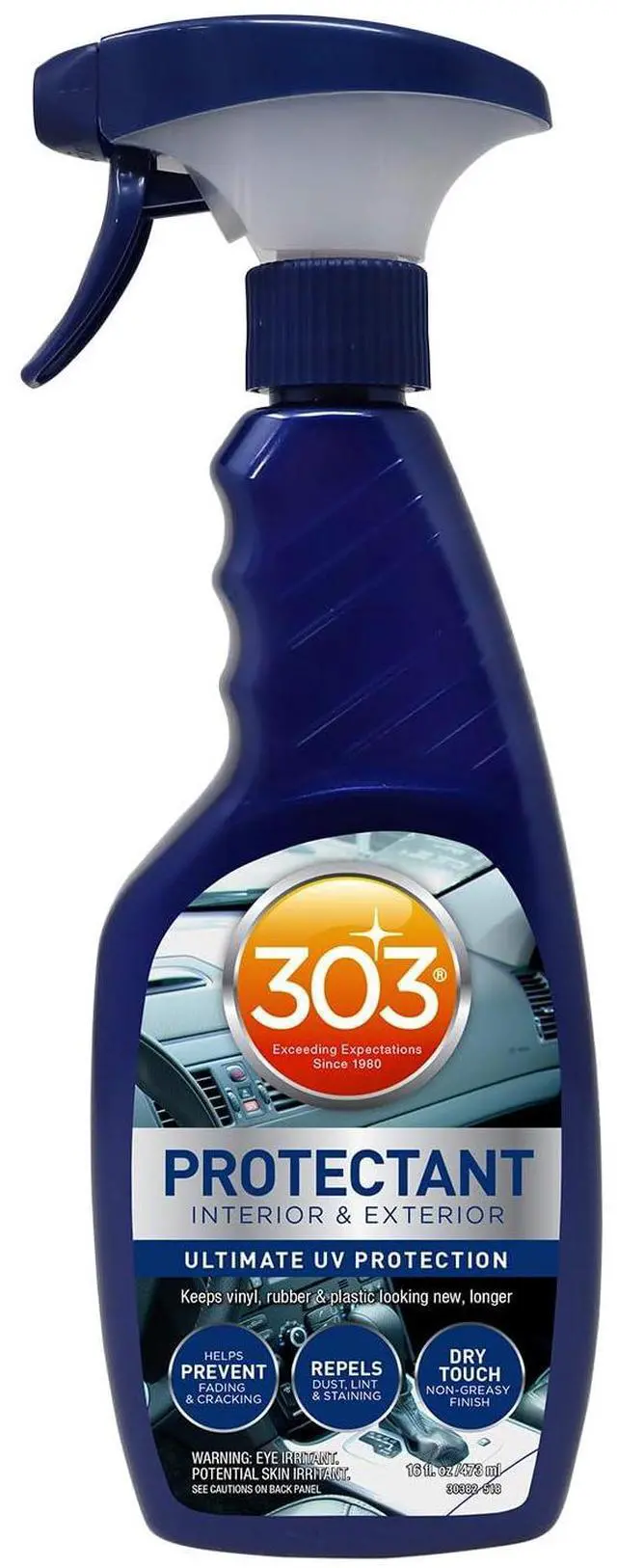 Main image of Automotive Protectant Spray, UV Protection for Car Interior & Exterior Protects Vinyl, Plastic & Rubber, Repels Dust & Dirt, Matte Finish, 16 oz