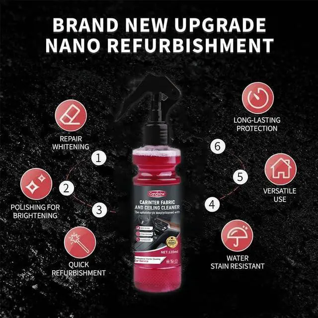 Alt view image 6 of 6 - Car Interior Cleaner & Protectant- Multi-Surface Detailing Spray Cleans Dashboard, Plastic, Leather Seats & Glass-Removes Dust & Stains, Streak Free Finish Formula for Cars, Trucks, SUVs,RVs & More
