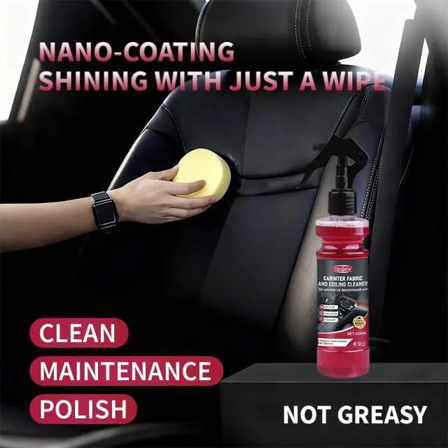 Alt view image 2 of 6 - Car Interior Cleaner & Protectant- Multi-Surface Detailing Spray Cleans Dashboard, Plastic, Leather Seats & Glass-Removes Dust & Stains, Streak Free Finish Formula for Cars, Trucks, SUVs,RVs & More