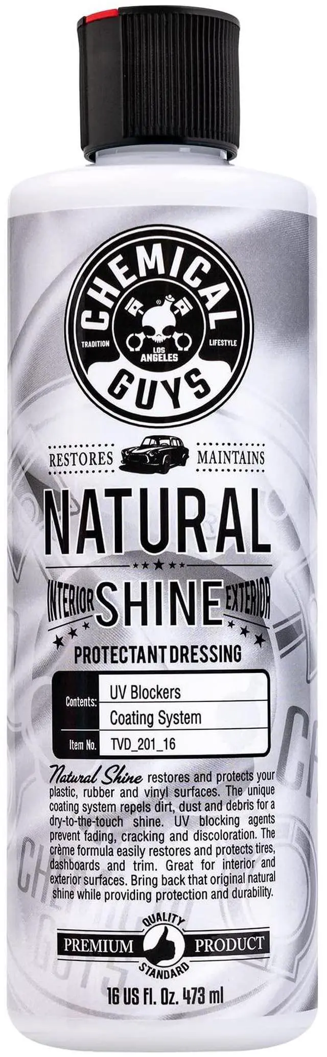 Main image of TVD_201_16, Natural Shine, Satin Shine Dressing for Plastic, Rubber and Vinyl, 16 oz