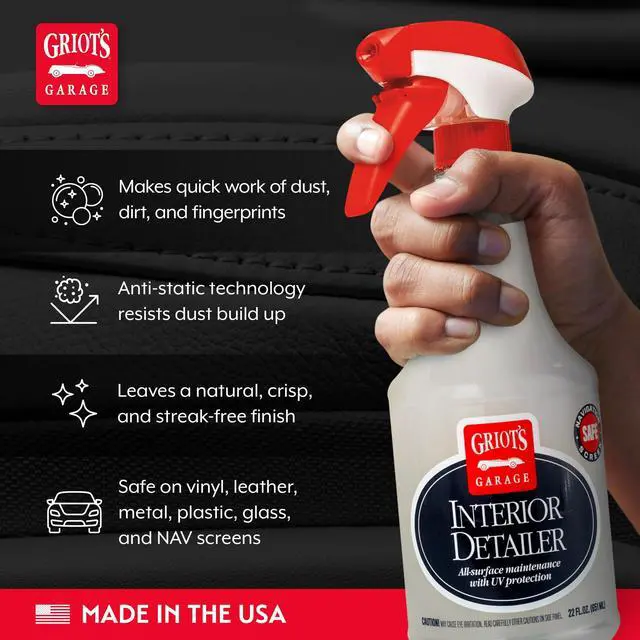 Alt view image 3 of 6 - Interior Detailer, Light-Duty Car Cleaner for All Surfaces, Including Vinyl, Leather, Metal, Plastic, Glass, and More, 10975, 22oz