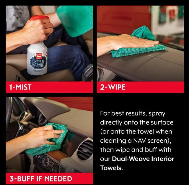 Alt view image 4 of 6 - Interior Detailer, Light-Duty Car Cleaner for All Surfaces, Including Vinyl, Leather, Metal, Plastic, Glass, and More, 10975, 22oz
