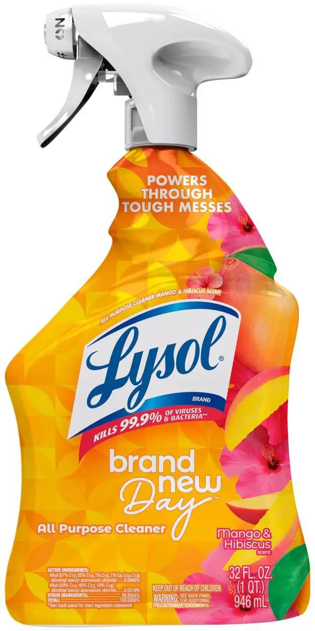 Main image of All Purpose Cleaner Spray, Multi-Purpose Disinfecting Spray, Kitchen & Bathroom Cleaner, Mango & Hibiscus Scent, 32 Fl Oz