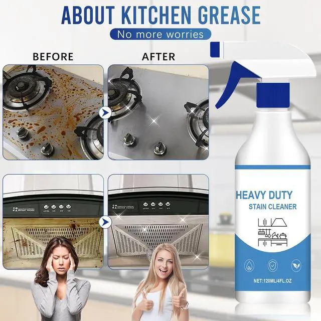 Alt view image 2 of 7 - 2Pcs New All Purpose Foam Cleaner, Kitchen Cleaning Spray, Kitchen Grease Cleaner for Pots, Countertops, Ovens