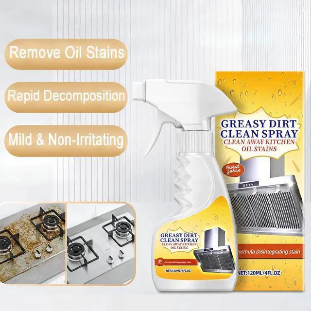 Alt view image 2 of 7 - Kitchen Degreaser Spray, Heavy Duty Grease Cleaner for Stove, Oven, Range Hood & Countertops, Multi Surface All Purpose Cleaner for Cabinets, Backsplash & Appliances, Fresh Citrus Scent, 4oz