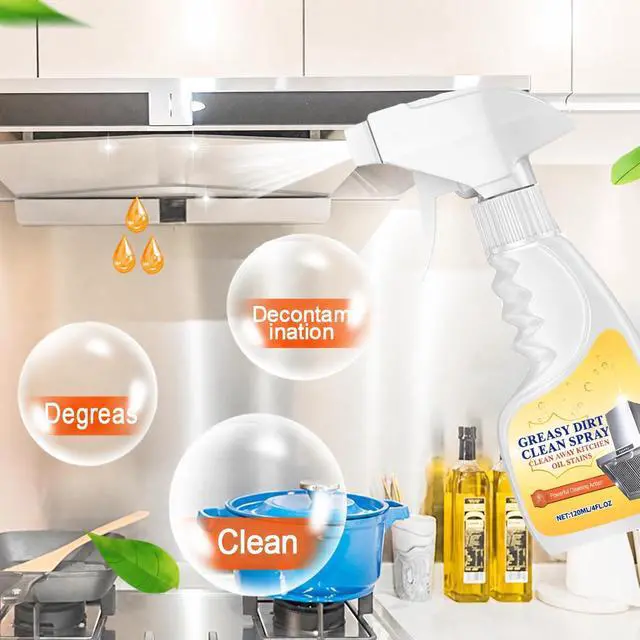 Alt view image 5 of 7 - Kitchen Degreaser Spray, Heavy Duty Grease Cleaner for Stove, Oven, Range Hood & Countertops, Multi Surface All Purpose Cleaner for Cabinets, Backsplash & Appliances, Fresh Citrus Scent, 4oz