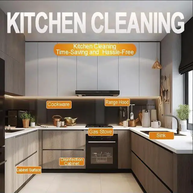 Alt view image 7 of 7 - Kitchen Degreaser Spray, Heavy Duty Grease Cleaner for Stove, Oven, Range Hood & Countertops, Multi Surface All Purpose Cleaner for Cabinets, Backsplash & Appliances, Fresh Citrus Scent, 4oz