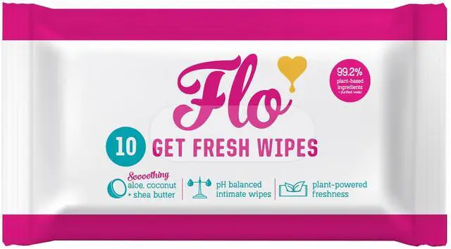 Main image of Here we Flo Wipes Get Fresh, 10 CT
