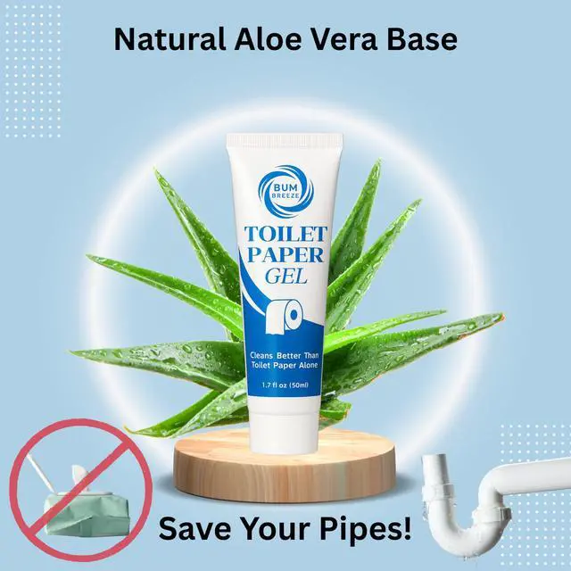 Alt view image 4 of 6 - Toilet Paper Gel, Travel Size 1.7oz, One Pack | Wet Wipe Alternative, Flush Safe, Foam, Spray, or Lotion Substitute, Cleaner Way to Wipe