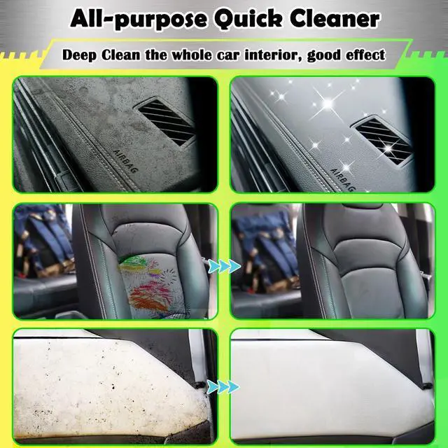 Alt view image 3 of 7 - Car Interior Cleaner Foam - Car Dashboard, Seat, Carpet, Upholstery Cleaner, Auto Interior Detailing Spray Leather Vinyl Plastic Cleaner - Remove Stain & Grime & Grease - 150ml