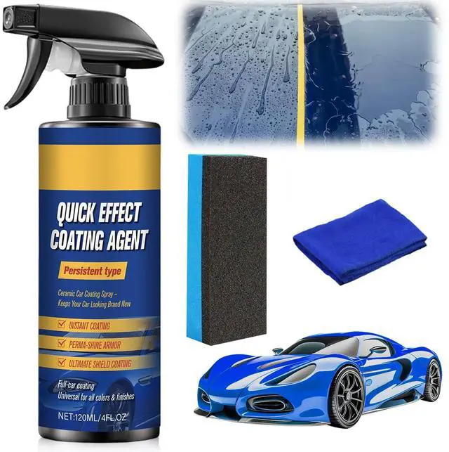 Main image of Advanced Car Quick-Acting Coating Agent Spray, Scratch Wax Polish Waterless Wash, Quick Effective Coating Spray, Car Coating Sprays Cleaning Kit, Oil Film Emulsion Glass Cleaner