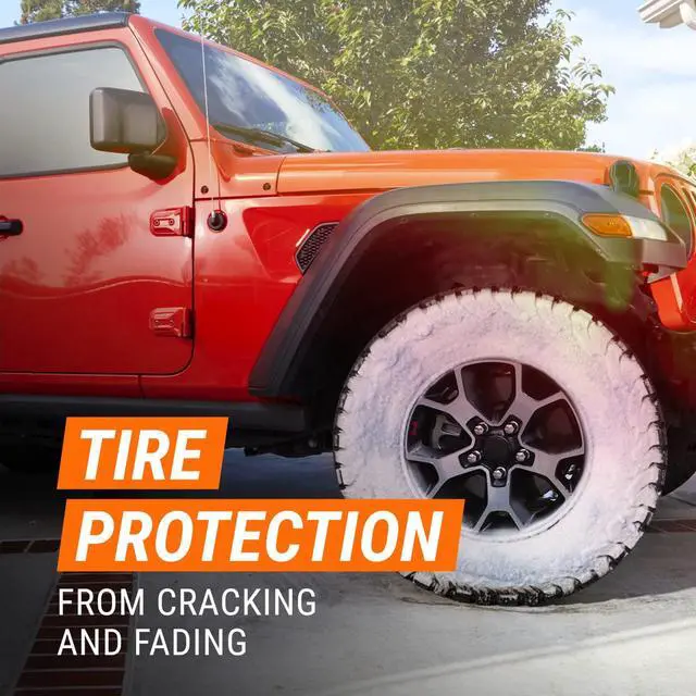Alt view image 5 of 6 - Car Tire Foam Spray, Tire Cleaner Foam for Restoring Color and Tire Protection, 4 Oz (Packaging May Vary)