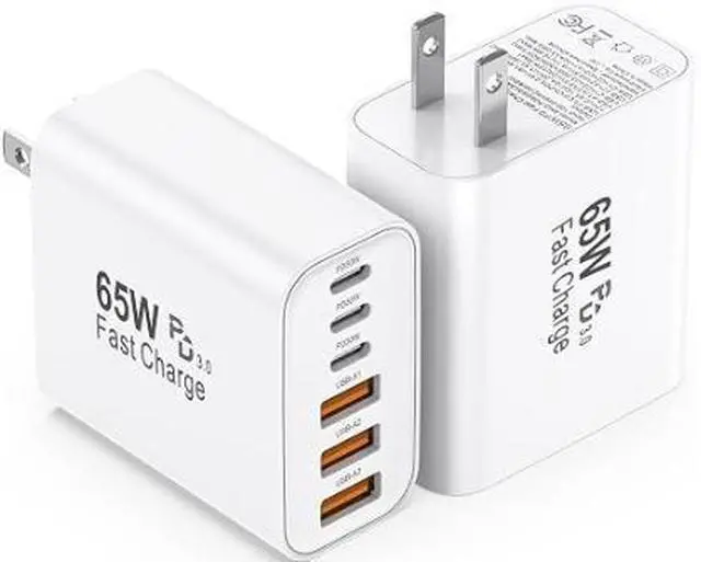 Main image of USB C Charging Blocks, 65W USBC Wall Fast Charger Block, Type C iPhone USB C Charger Fast Charging Brick, 6-Port Multiport Charger Plug Power Adapter for iPhone 17/16/15/14/Pro Max, GalaxyS25 26,iPad