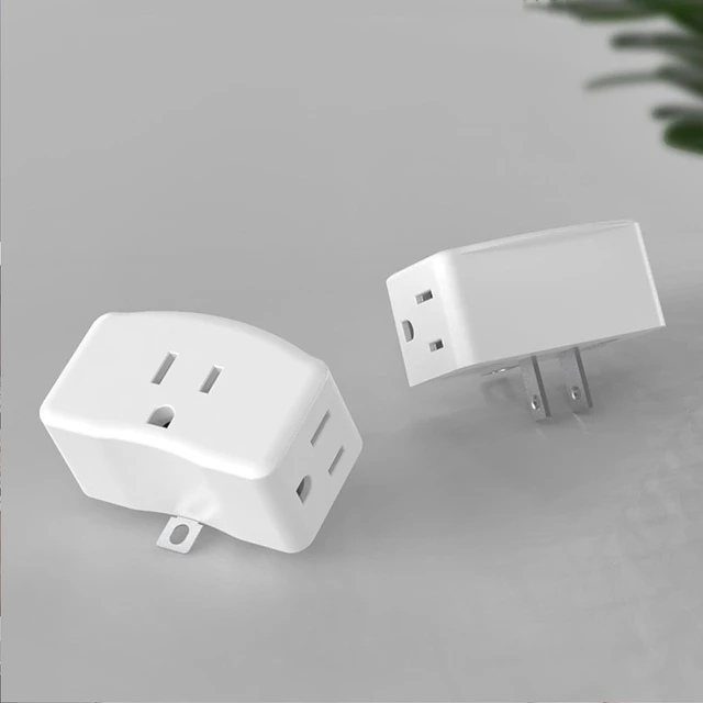 Alt view image 5 of 7 - 3 Prong to 2 Prong Grounded Adapter, 3 Pin to 2 Pin Polarized Plug