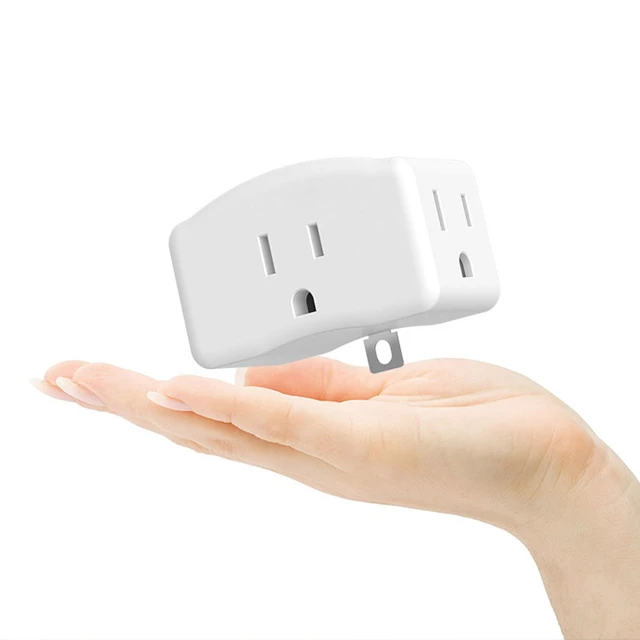 Alt view image 4 of 7 - 3 Prong to 2 Prong Grounded Adapter, 3 Pin to 2 Pin Polarized Plug