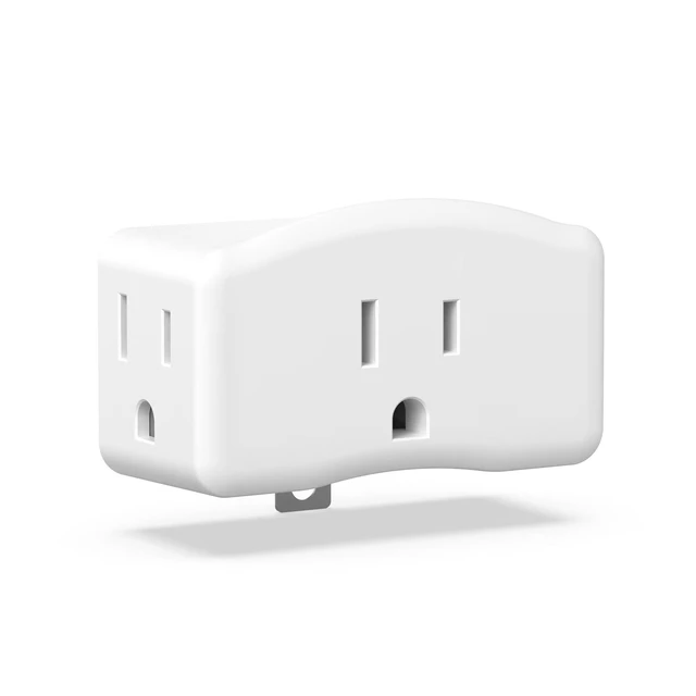 Alt view image 7 of 7 - 3 Prong to 2 Prong Grounded Adapter, 3 Pin to 2 Pin Polarized Plug