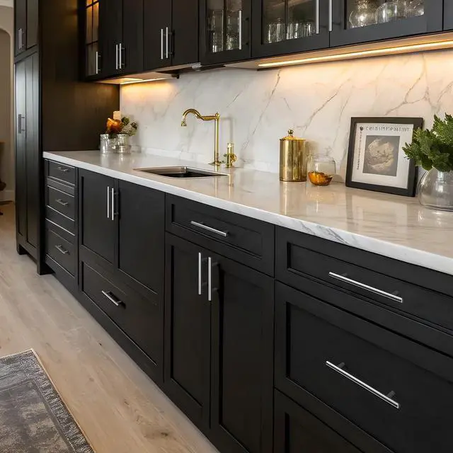 Alt view image 4 of 7 - 15 Pack Brushed Nickel Cabinet Pulls 3 Inch Handles Stainless Steel Cabinet Hardware for Kitchen and Bathroom Cabinets, 5 Inch Overall Drawer Pull